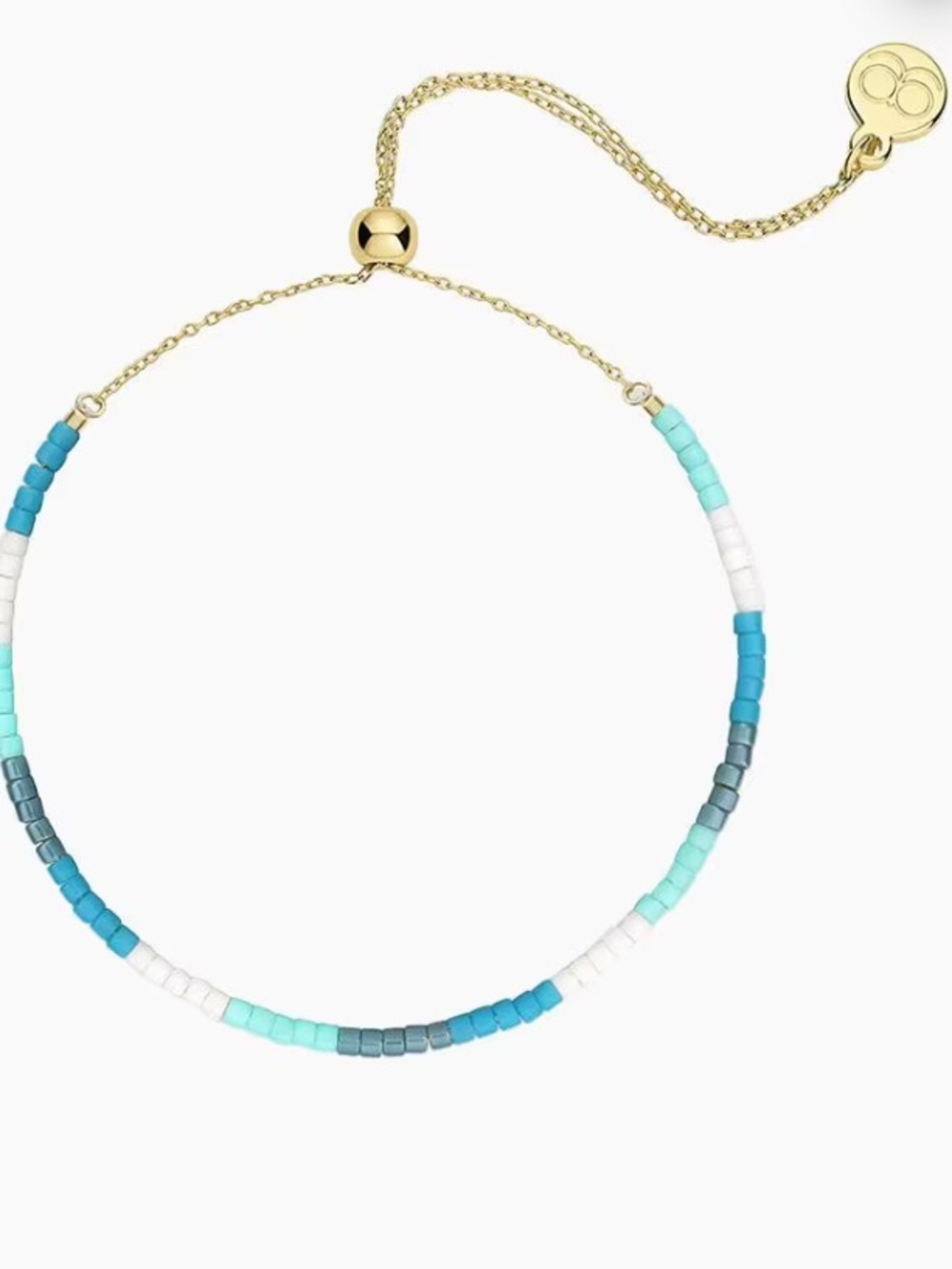 Gorjana Gigi Stripe Adjustable Bracelet In Laguna New